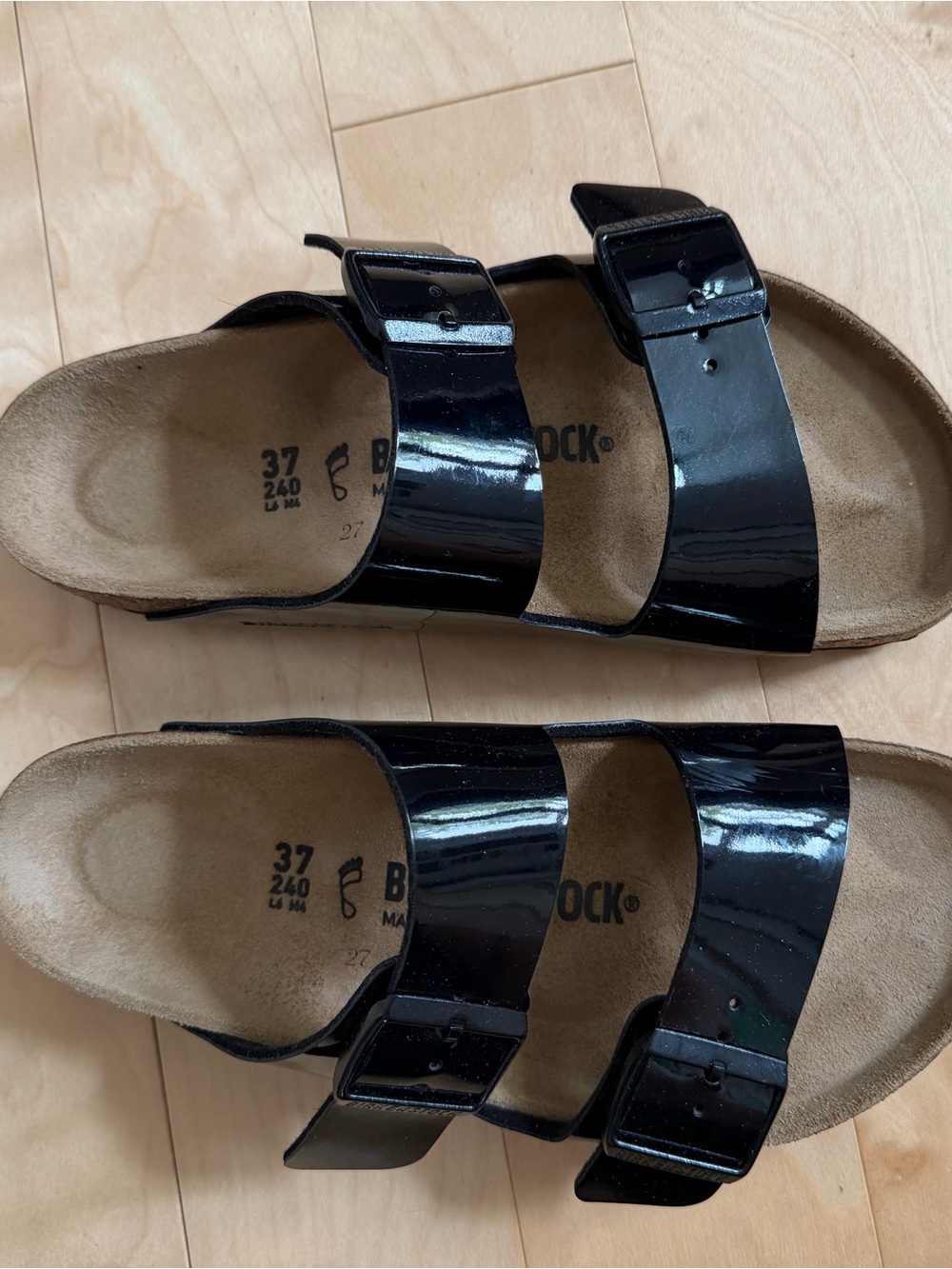 Birkenstock Arizona Birko-Flor Patent Sandals